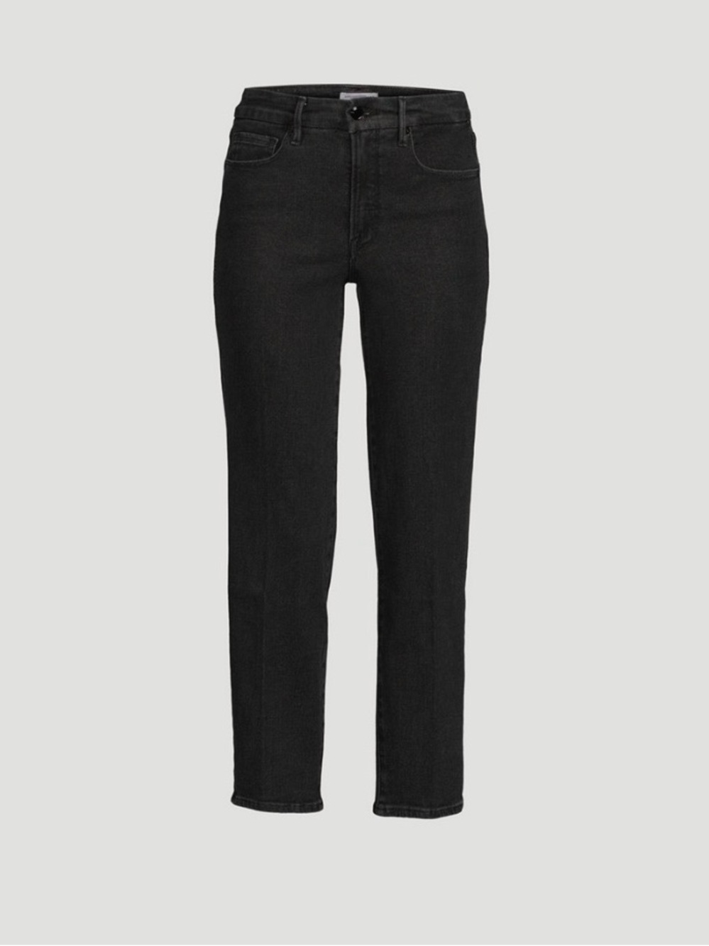 Good American Black Straight-Leg Jeans | 27